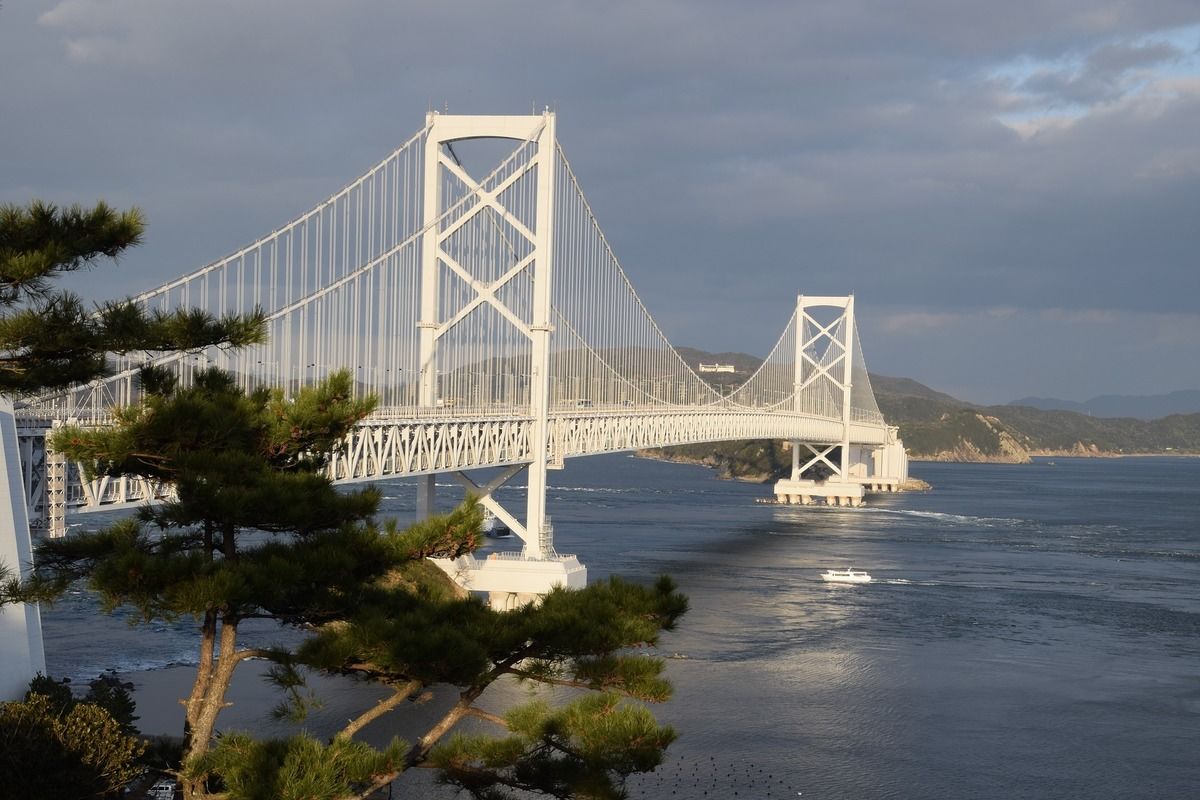suspension bridge in Shikoku Japan